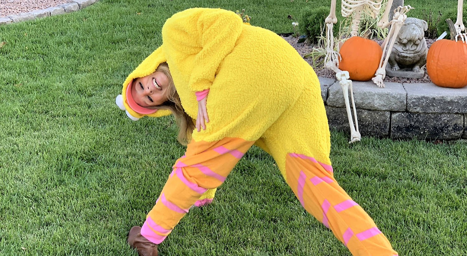 Heather Killebrew on Big Bird day