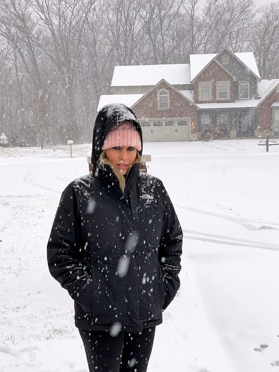 Heather Killebrew on a snow day in January 2019 in Wentzville