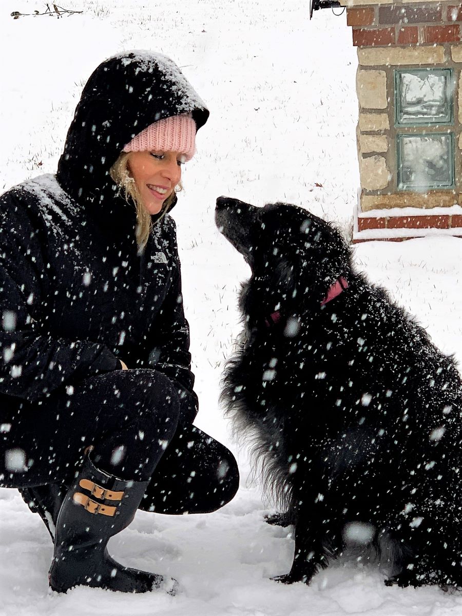 Princess and Heather Killebrew on a snow day in Wentzville