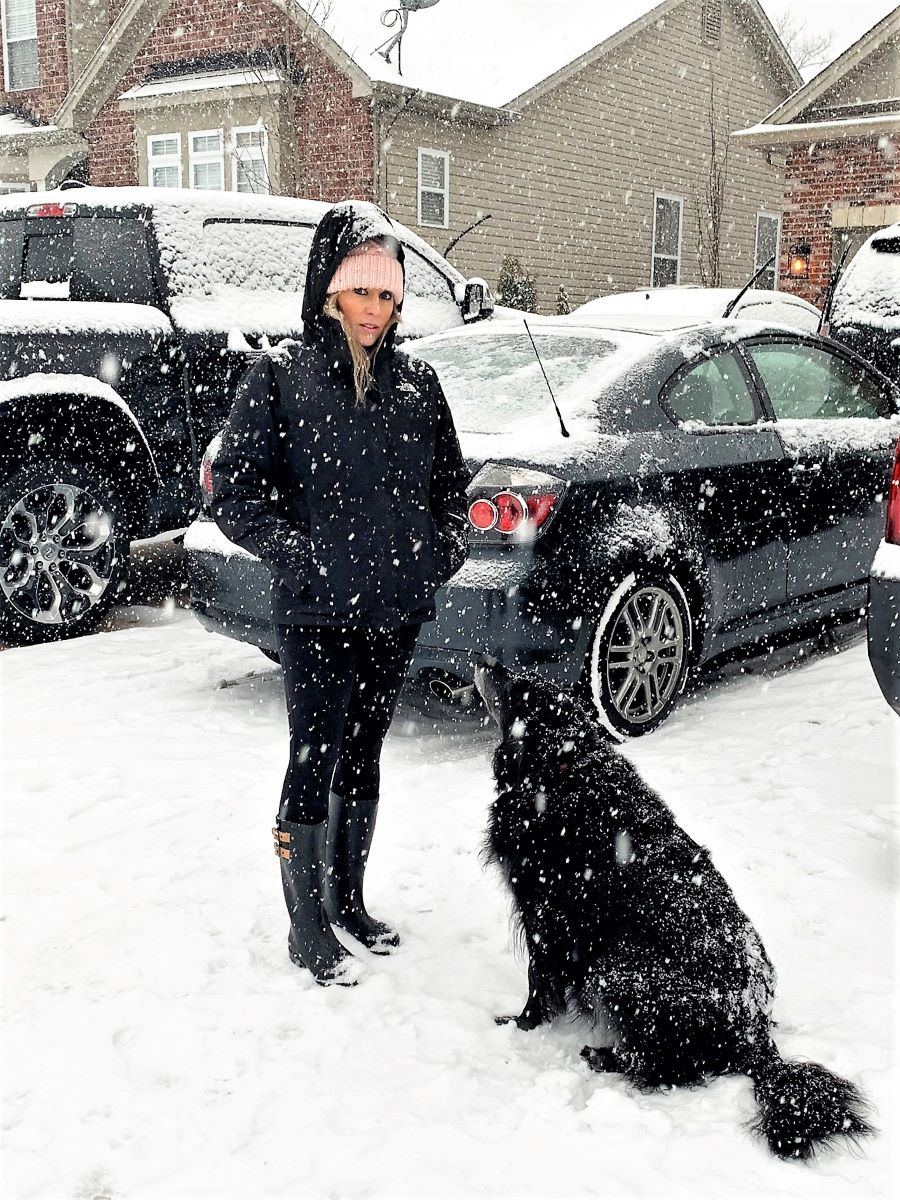 Snow day is over with Heather and Princess