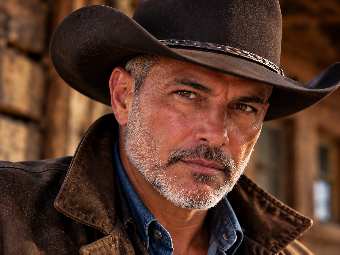 August 2026. My Yellowstone spoof. No ranch, no cattle, just a cowboy hat, a leather jacket, an...